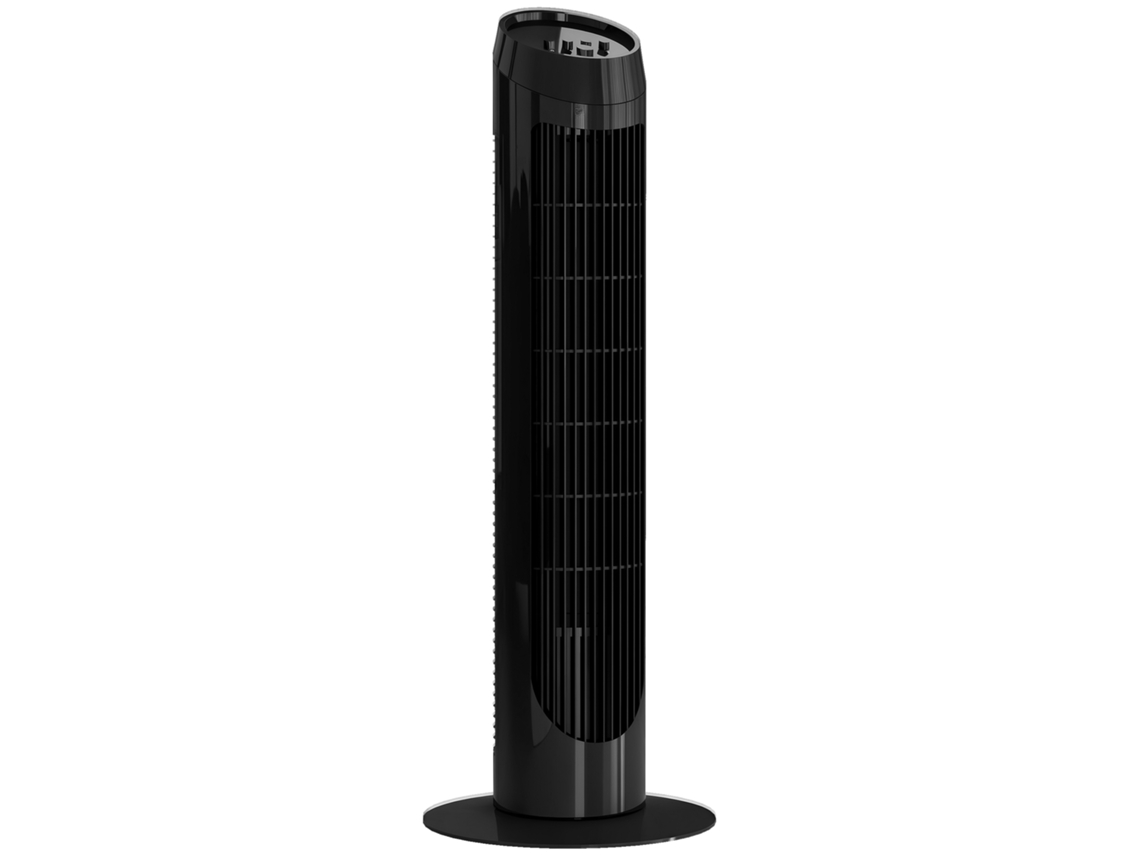 Ventilador Torre 45w Silencioso 3 Velocidades Oscilação 70° Ø27x75 Cm Preto