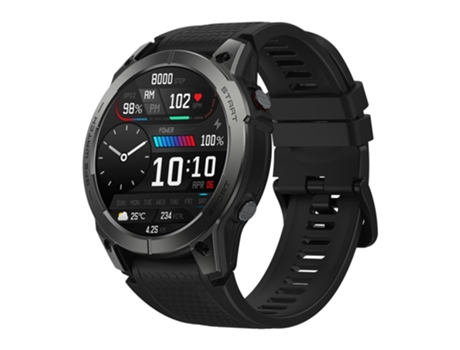 Smartwatch Zeblaze Stratos 3 Pantalla AMOLED de 1,43 '' IP68 resistente al agua, compatible con llamadas Bluetooth/GPS (negro)