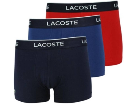 Paquete de 3 Boxers LACOSTE Algodón Hombre (XXL - Multicolor)