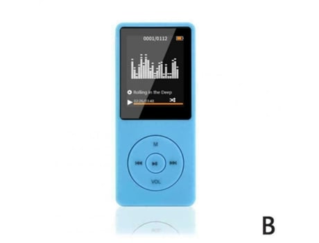 Lector MP3 bluetooth portátil mp4 externo fm radio ultrafino estudiante grabación pluma azul