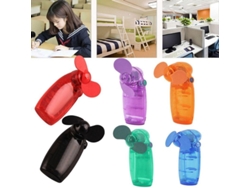 Ventilador Portátil Mini de Hoja Suave com Bateria para Viagens Verão Morado