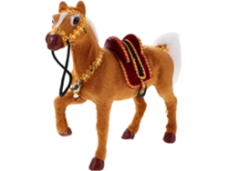 Caballo de peluche realista con sonidos, figura sonora para niños y niñas.