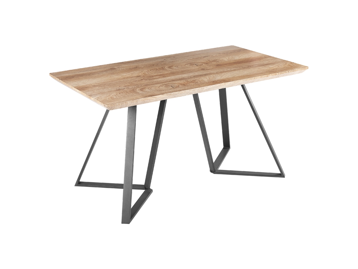 Mesa de comedor BELIANI Upton de MDF Madera clara 80x140x75