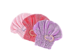 Juego de 3 toallas para el cabello, de microfibra de secado rápido, súper absorbentes, Rosewell