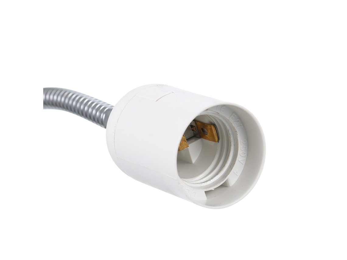 2026-lámpara De Escritorio Con Pinza, Base E27, Tubo Flexible, Botón De Pulsación, 110-220v 50w, Para Dormitorio, Estudio Y Sala De Estar