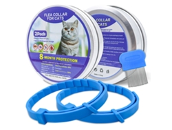 Colar Antiparasita Inovarea Para Gatos (4 Unidades), Proteção Eficaz Contra Pulgas E Garrapatas Por Até 8 Meses.