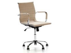 Sillón de Oficina Croma reclinable Taupe Piel sintética Altura Ajustable VS VENTA-STOCK 54 x 62 x 91