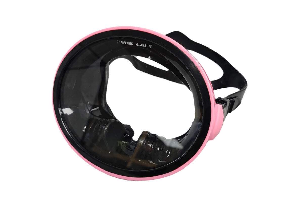 Máscara de buceo Hexinyigjly, para pesca, apnea y snorkel, rosa.
