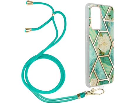Funda Samsung Galaxy A52s AVIZAR Geométrico con Correa (Azul)