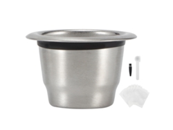 Kit de cápsulas de café reutilizables de acero inoxidable 304 con tapa de aluminio