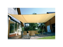 Sombrilla impermeable Eduplay de 6 x 4 m color blanco crema para jugar en el jardín