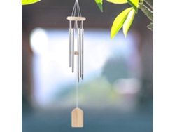 Campanillas De Viento De Madera Para Exteriores Con 6 Tubos De Metal, Sonidos Relajantes Y Amuleto De Buena Suerte.