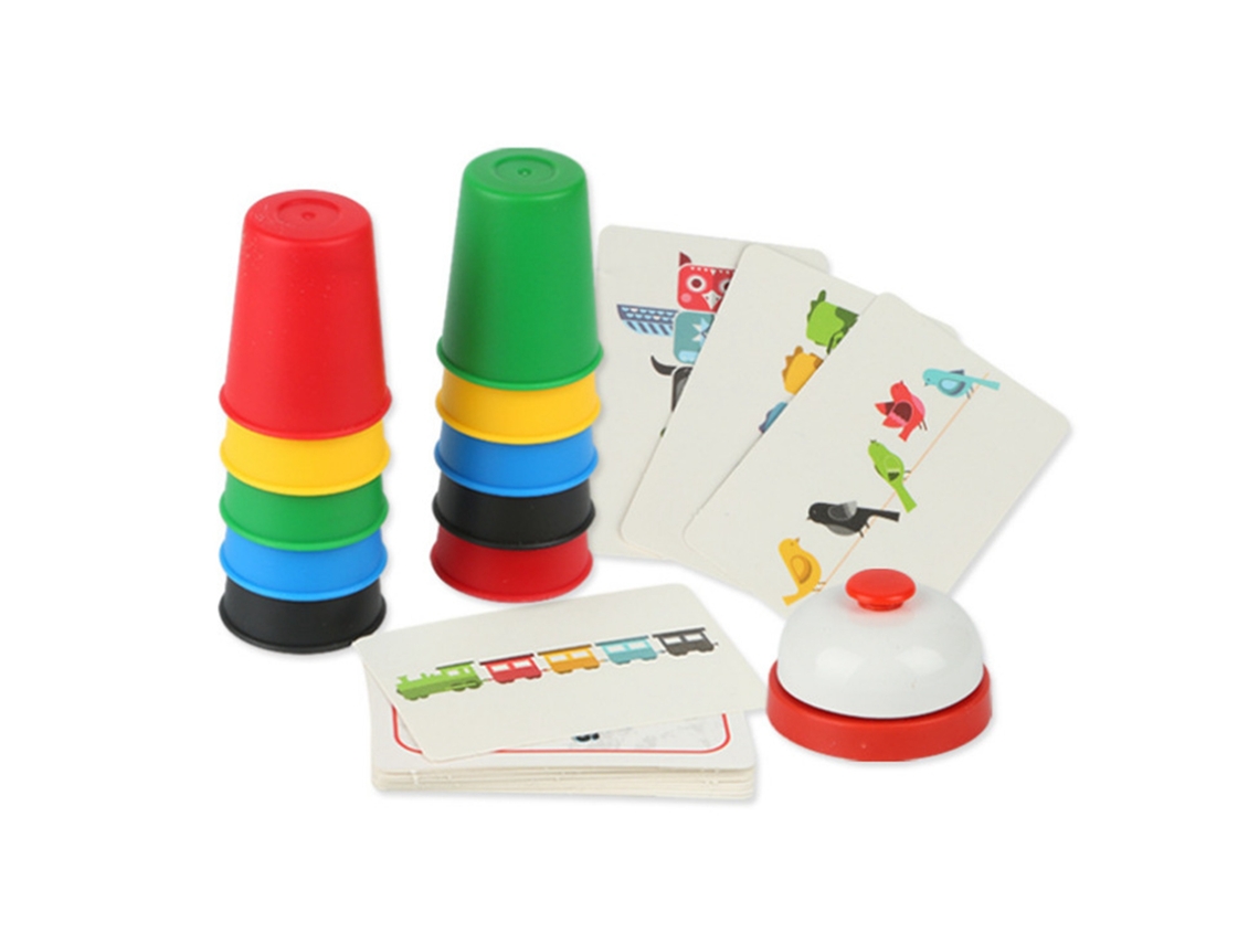 Ats-juego De Apilar Copas Para Niños Competitivo Educatsivo Colorido Interactivo Entrenamiento De Velocidad