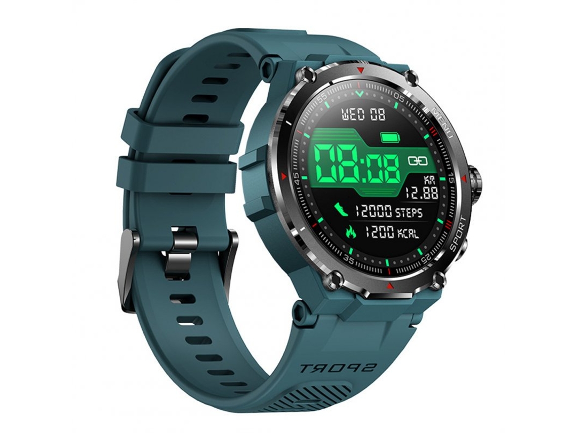 Smartwatch Hm09 HD Pantalla 1 32 pulgadas Bluetooth Llamada Monitoreo de presión arterial de frecuencia cardíaca Verde