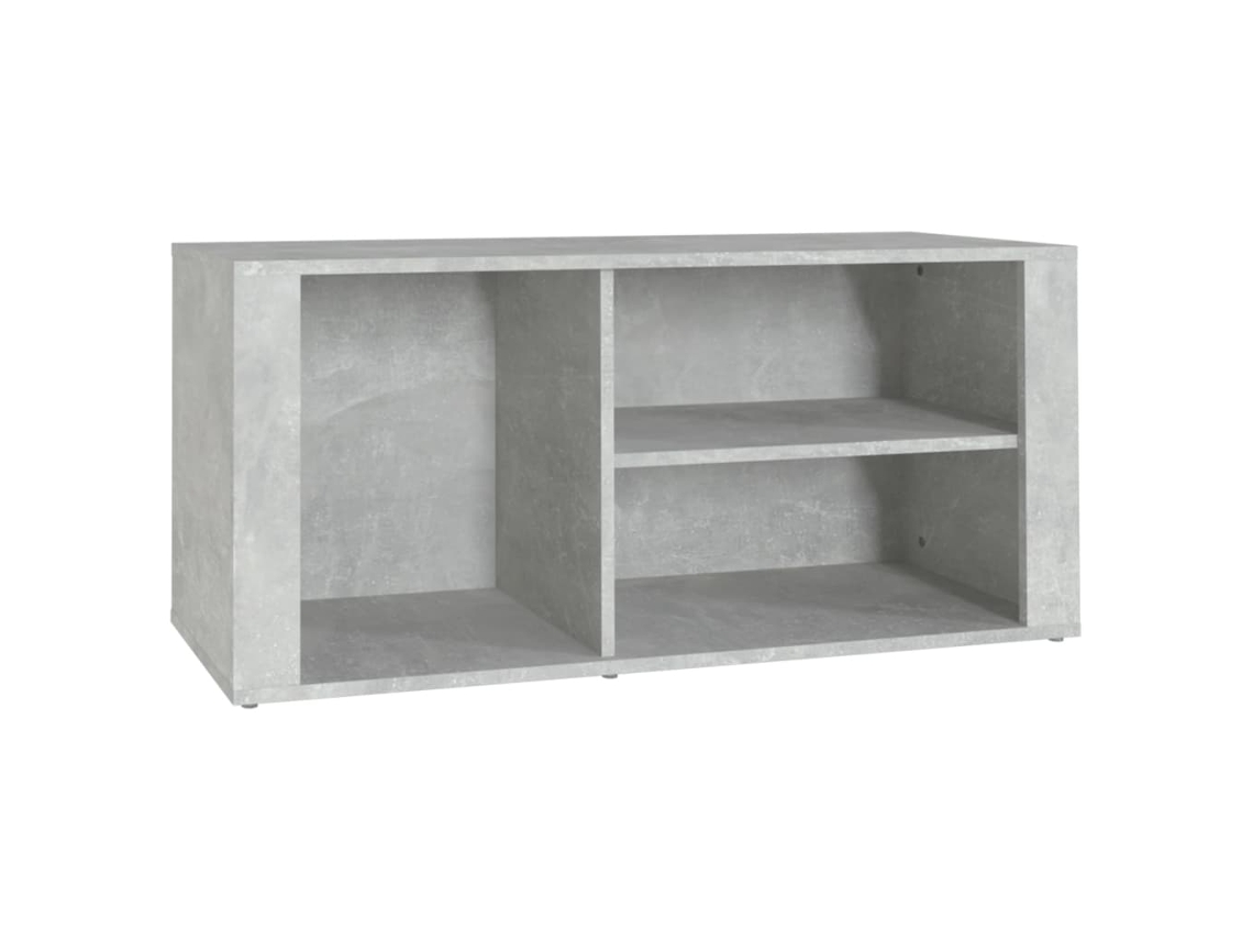 Zapatero de madera procesada, gris cemento, MAISON EXCLUSIVE, 100x35x45 cm