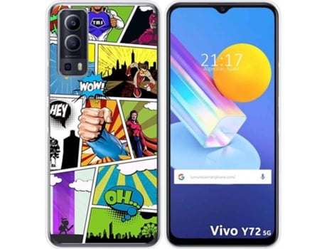 Carcasa Vivo Y52 5G TUMUNDOSMARTPHONE Comic Multicolor
