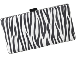 Bolso De Mano De Noche Ciieeo Para Mujer, Estampado De Cebra Blanco, De Pu, Bolso De Fiesta, Bolsa De Almacenamiento.