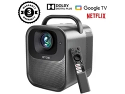 Proyector ETOE Seal Pro Certificado Netflix y Google Tv 1000Ansi