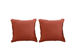 Funda De Almohada De Gamuza Con Borlas, 45,7 X 45,7 Cm