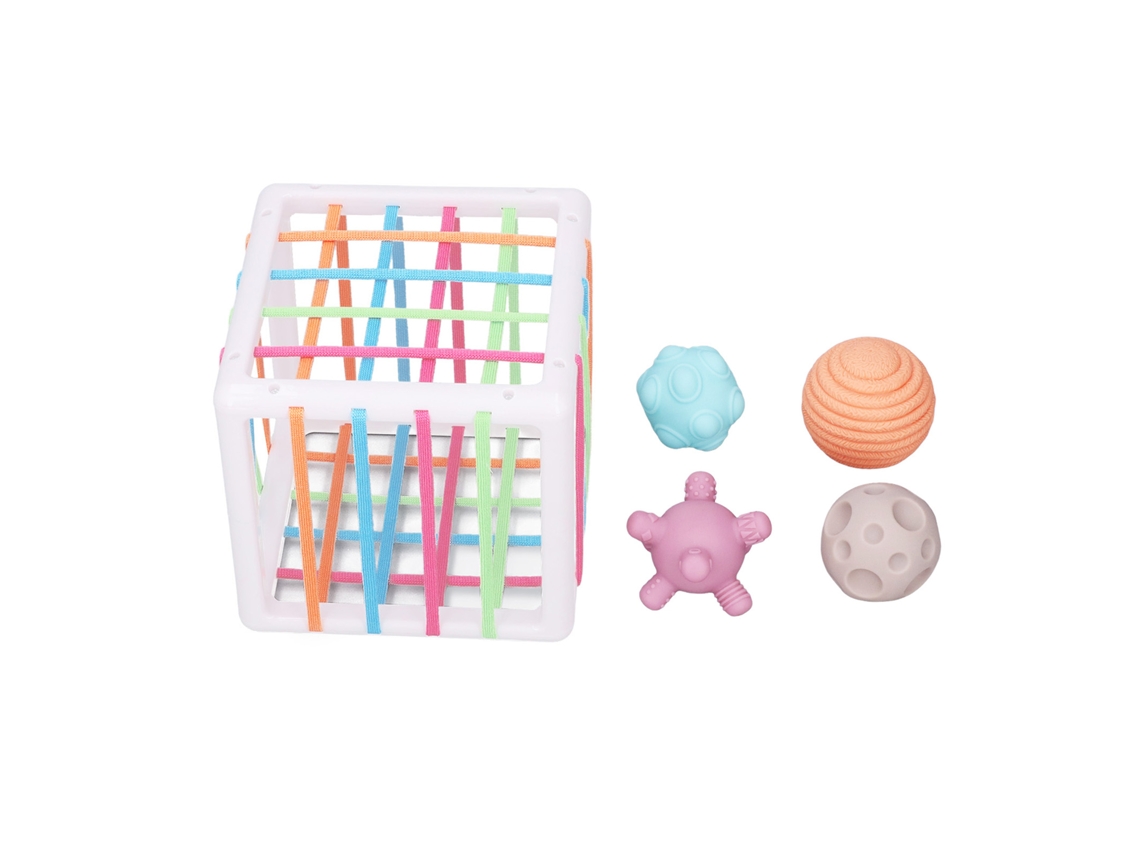 Cubo sensorial de clasificación de formas para niños - Juguete de clasificación de formas para bebés