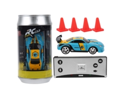 Mini carrinho de controle remoto Bj-car com caixa de energia, indução, controle remoto quádruplo, modo duplo, aplicativo, brinquedo para crianças, azul