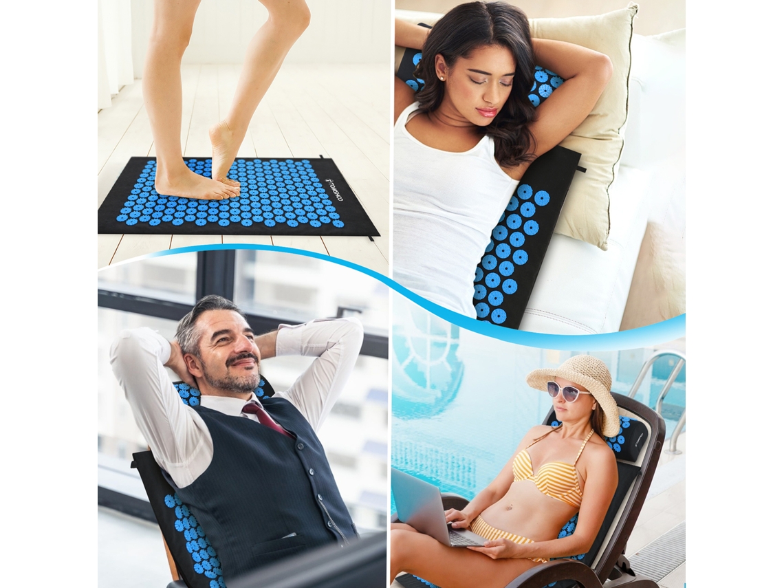 Omni-conjunto De Tapete E Almofada De Acupressão Para Massagem E Alívio