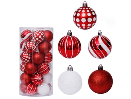 Adorno de Árbol de Navidad TUSERXLN Plástico Rojo