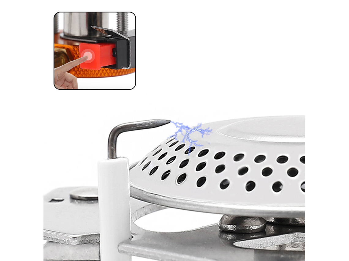 Hornillo De Gas Portátil De 3500 W Para Camping, Resistente Al Viento Y Plegable Para Barbacoas Al Aire Libre.