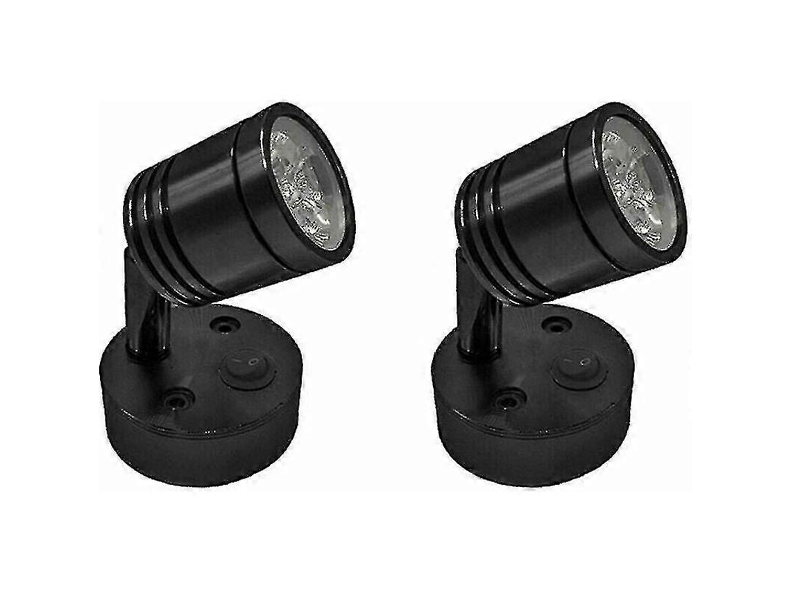 Omni-luz De Lectura Led 12v Ajustable Dimmable 2 Piezas Para Motorhome Caravana Barco Interior Iluminación Flexible