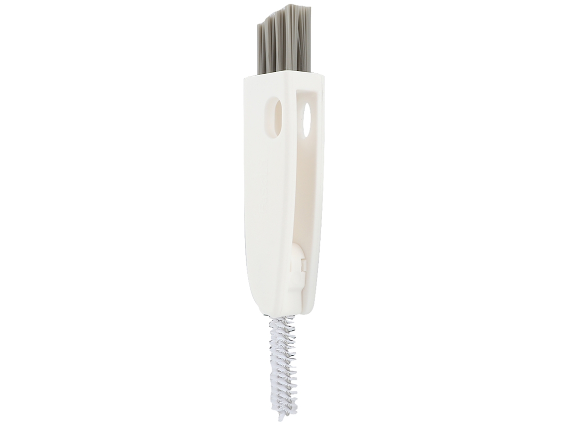 Mini Cepillo Multifuncional Para Limpiar Botellas, Vasos Y Tapas De Vidrio. Fabricado En Acero Inoxidable 304.