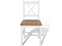 Maison Exclusive - Sillas De Comedor 6 Unidades Madera De Pino Blanco