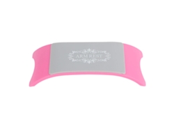 Apoio de pulso em silicone Rebe-cojim para mesa de manicure/papelaria, cor rosa.