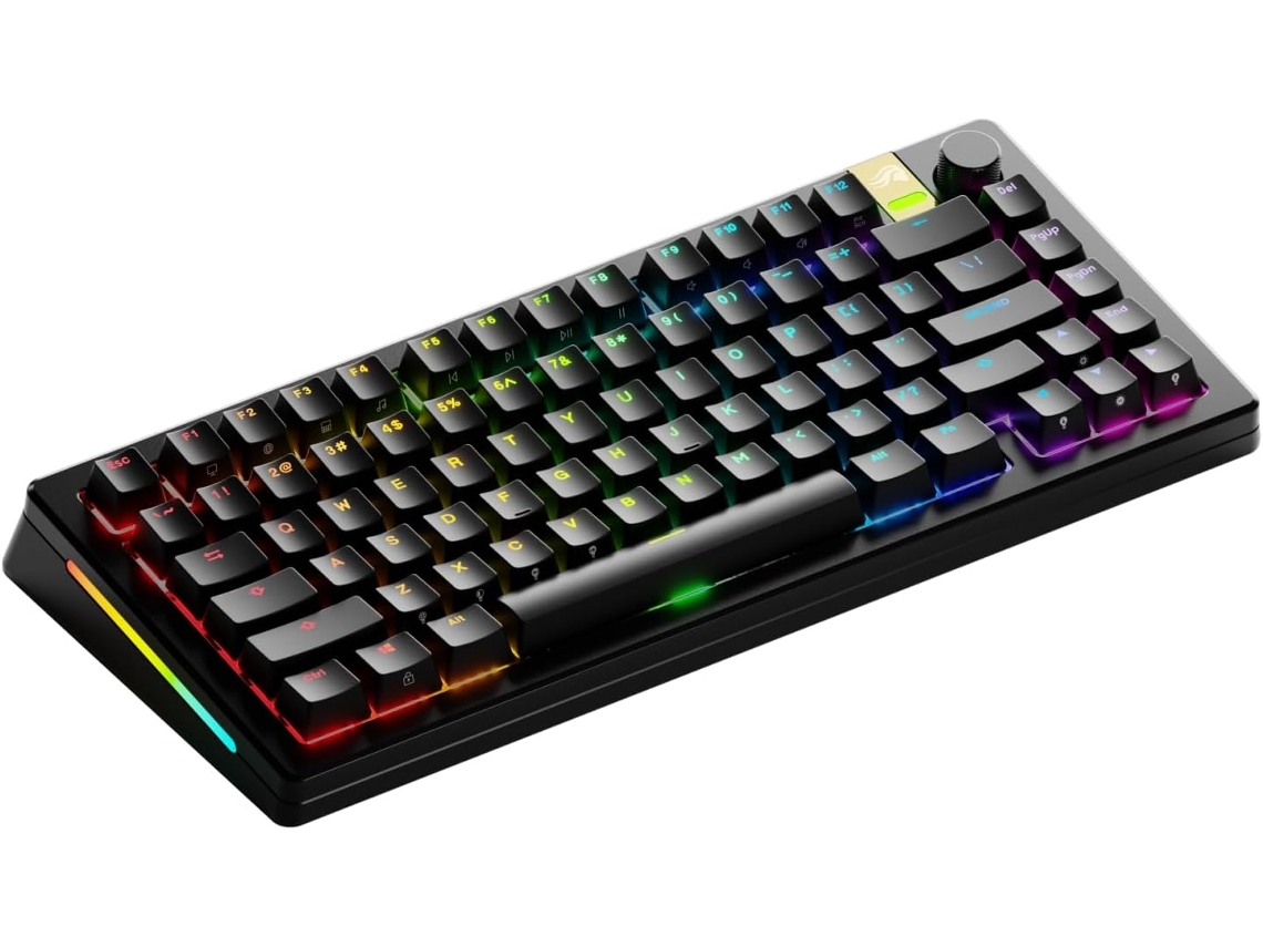 GLORIOUS Teclado mecánico Gmmk 3 Pro He inalámbrico 75% Black Fox He Switch Us