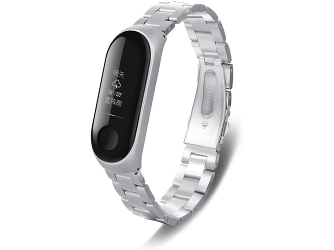 Correa WISETONY Xiaomi Band 3 Plata
