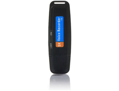 Mini Usb 2.0 Pen Drive Espía Grabadora de Audio Digital para Windows MacBlack