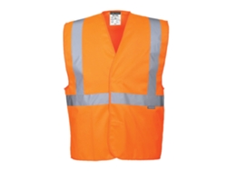 Chaleco de alta visibilidad Portwest con correa y tirantes / Amarillo / S/M