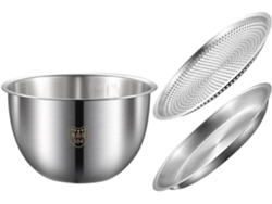Colador De Acero Inoxidable Para Frutas Y Verduras, Juego De 3 Piezas Con Cuencos Para Arroz Y Ensalada.