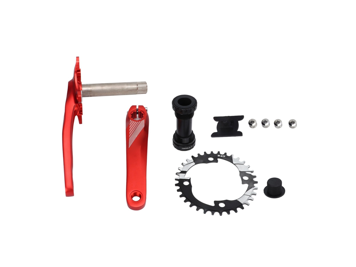 Junl-pedalier Mtb Crankset 36t Aluminio Cascos Huecos