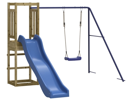 Parque Infantil De Exterior VIDAXL Marrón Madera