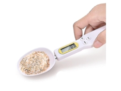 Cuchara medidora digital con pantalla LCD, báscula electrónica de 500 g/0,1 g, para uso en la cocina.