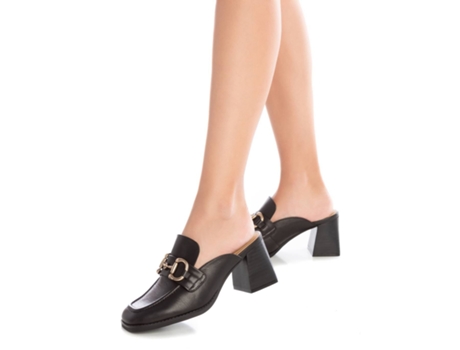 Zuecos CARMELA mujer piel negro 16144504 37