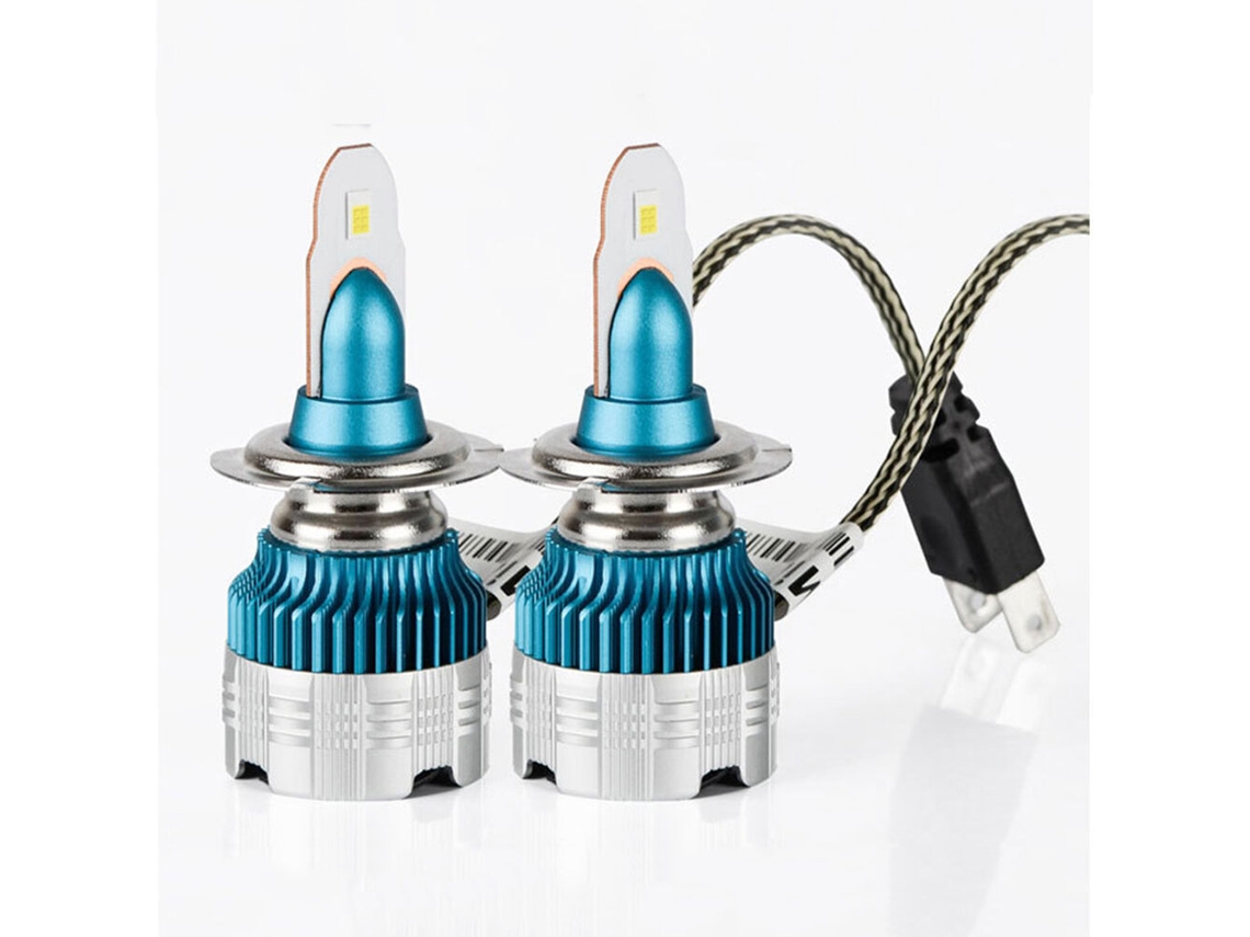 Par de faros LED para coches 9005-h1/h3/h4/h7/h11/9005/9006, 6000k, faros laterales dobles, bombillas de 4000lm