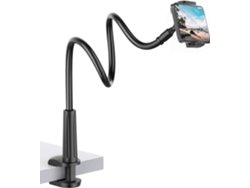 Soporte Con Brazo Flexible (cuello De Ganso) 76 Cm, Ajustable Para Cama - Para Dispositivos 4,7-7” - Negro