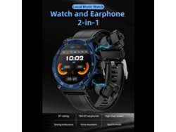 Reloj Inteligente Con Auriculares Pantalla Ips De 1.53 Pulgadas Llamada Bt Monitor De Fitness, Deportes Y Salud Ip67