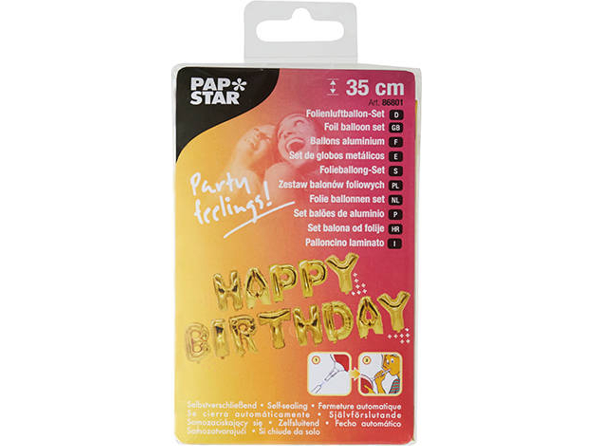 Globo para fiesta PAPSTAR 86801