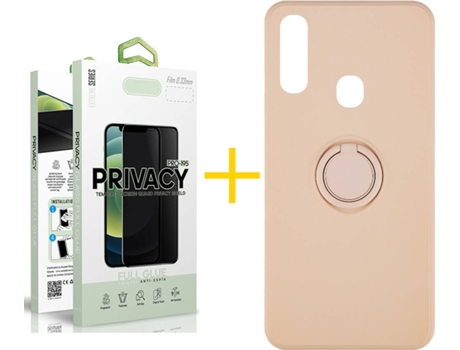 Carcasa + Protector de Pantalla para Samsung Galaxy A20e SKYHE Rosa Pastel