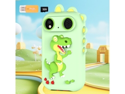 Cámara para niños con pantalla táctil de 2,8 pulgadas, tarjeta de memoria de 32 GB y lector de tarjetas Digitallab (verde)
