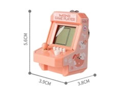 Mini consola de juegos portátil, máquina de juegos electrónica, llavero de regalo para niños
