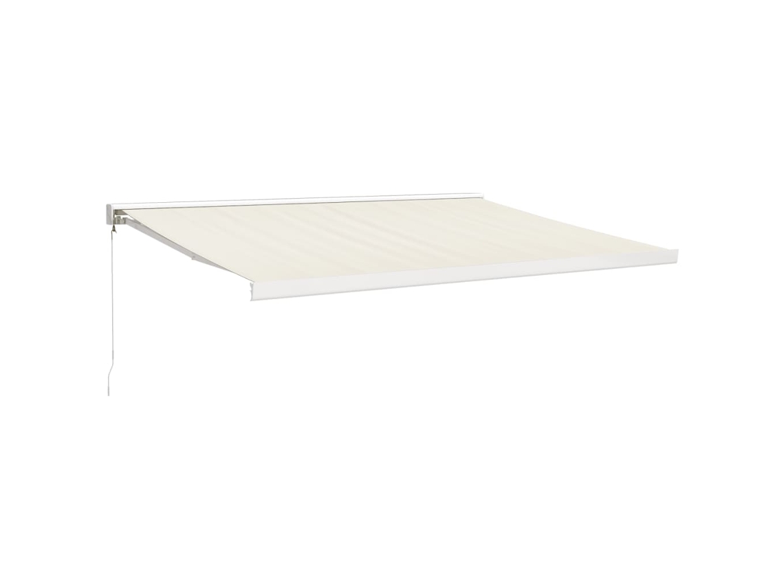 Maison Exclusive - Toldo Retráctil Aluminio Y Tela Color Crema 4x3 M