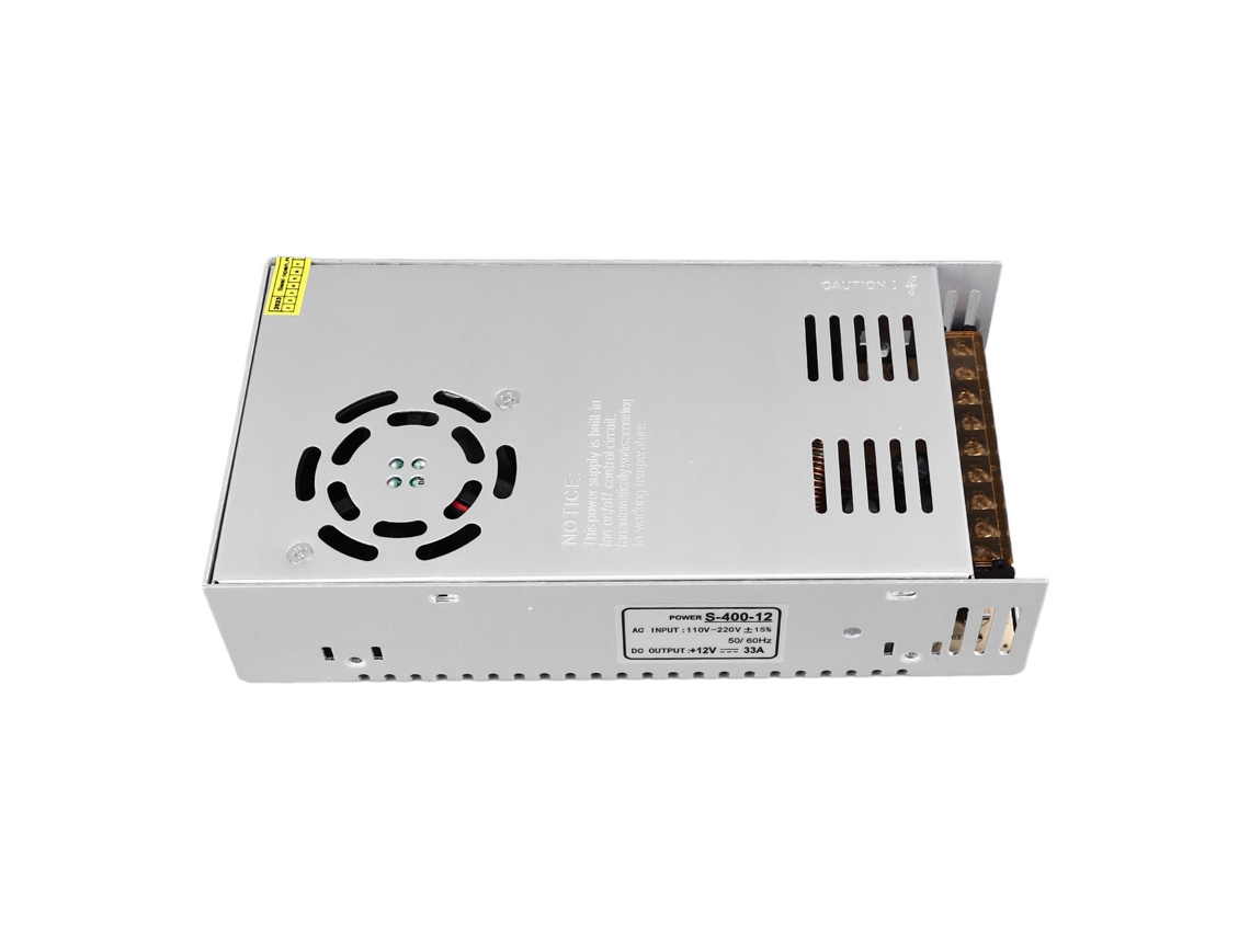 Fonte De Alimentação Switching 12v 33.3a 400w Adaptador Conversor Com Proteção Contra Sobreload E Curto-circuito